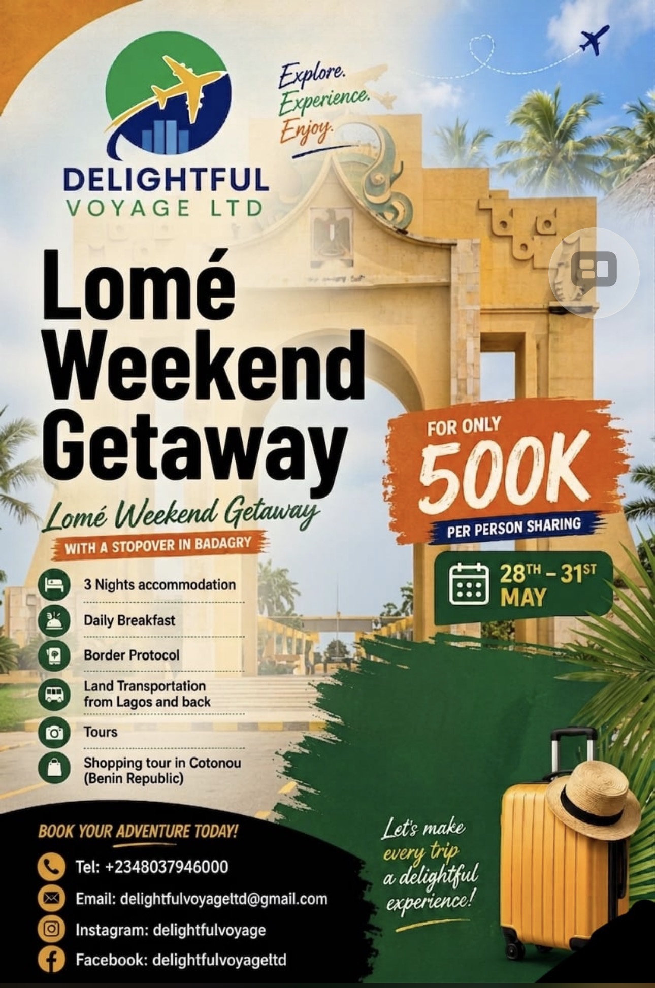 Lome weekend getaway